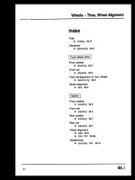 HỆ THỐNG MÂM XE VÀ VỎ XE TRÊN XE AUDI 100 200 ĐỞI 1989-1991