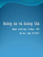buông xả và buông thả