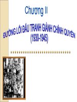 ĐƯỜNG LỐI ĐẤU TRANH GIÀNH CHÍNH QUYỀN GIAI ĐOẠN 1930-1945