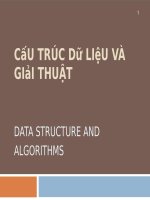 Chương 1 Cấu trúc dữ liệu và giải thuật (Data Structure and algorithms)