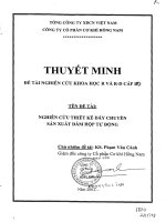 Nghiên cứu thiết kế chế tạo dây chuyền sản xuất dầm hợp tự động