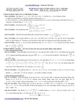 Đề thi thử đại học môn Toán khối D