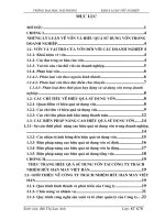 phân tích tình hình sử dụng vốn và các biện pháp nâng cao hiệu quả sử dụng vốn tại công ty tnhh việt hàn