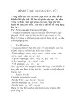 Bí quyết cho từng phần thi TOEIC