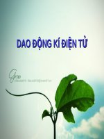 TÌM HIỂU VỀ DAO ĐỘNG KÝ ĐIỆN TỬ