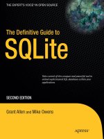 The definitive guide to SQLite