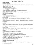 Đề cương ôn tập kiến thức ngữ văn lớp 7 học kỳ II