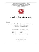 hoạt động xuất nhập khẩu nông sản giữa việt nam và eu thời kỳ hậu wto thực trạng và giải pháp