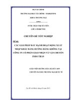 các giải pháp đẩy mạnh hoạt động xuất nhập khẩu bằng đường hàng không tại công ty cổ phần giao nhận và vận chuyển indo trần