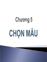 Bài giảng Chương 5 - Chọn mẫu (SAMPLING) - Phương pháp nghiên cứu khoa học