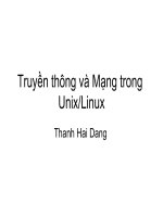 Truyền thông và Mạng trong Unix/Linux