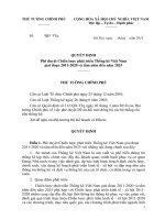 phê duyệt chiến lược phát triển thống kê việt nam
