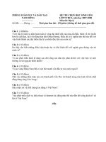 Đề thi chọn học sinh giỏi bộ môn địa lý chọn lọc