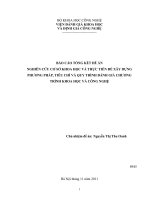 Nghiên cứu cơ sở khoa học và thực tiễn để xây dựng phương pháp, tiêu chí và quy trình đánh giá chương trình khoa học và công nghệ