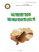 tiểu luận asem  hội nhập kinh tế quốc tế