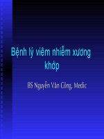 XQ Bệnh Lý Viêm Nhiễm Xương Khớp