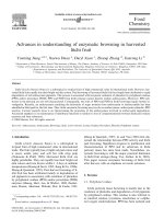 Advances in understanding of enzymatic browning in harvested
