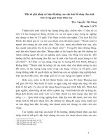 Một số giải pháp cơ bản để nâng cao văn hóa lối sống cho sinh viên trong giai đoạn hiện nay 