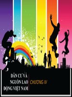 chương 4 dân cư và nguồn lao động việt nam