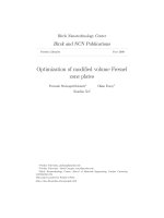 optimization of modified volume fresnel zone plate