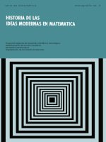 historias de las ideas modernas en matemática
