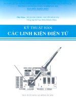 KỸ THUẬT HÀN LINH KIỆN ĐIỆN TỬ