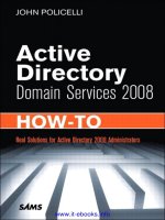 active directory domain services 2008 how-to