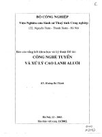 Nghiên cứu công nghệ tuyển và xử lý cao lanh a lưới