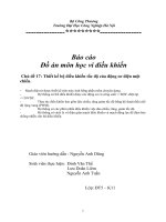 thiết kế bộ điều khiển tốc độ của động cơ điện