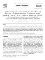 synthesis of large-scale uniform mulberry-like zno particles with