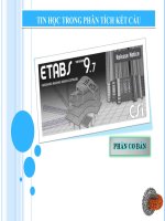 Etabs - Móng băng, bè, cọc, tường chắn, cừ