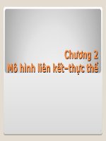 Chương 2 Mô hình liên kết – thực thể