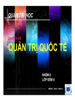 chuyên đề quản trị quốc tế