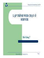 Lập trình web chạy ở server