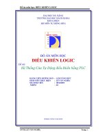 hệ thống cửa tự động điều khiển bằng plc
