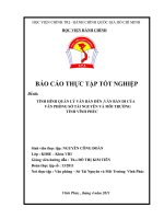 tình hình quản lý văn bản đến ,văn bản đi của văn phòng sở tài nguyên và môi trường tỉnh vĩnh phúc