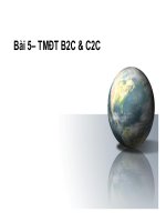 Bài giảng Thương mại điện tử - Bài 5 : Thương mại điện tử B2C và C2C