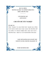 thực trạng và giải pháp đẩy mạnh gia công xuất khẩu hàng may mặc sang thị trường mỹ tại công ty trách nhiệm hữu hạn sản xuất – thương mại – dịch vụ vạn thành đến năm 2020