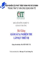 Giám sát nghiệm thu lắp đặt thiết bị