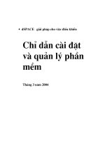 Chỉ dẫn cài dặt phần mềm dspace