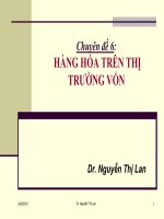 Chuyên đề 6 hàng hóa trên thị trường vốn   dr  nguyễn thị lan