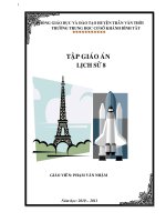 GIÁO ÁN LỊCH SỬ LỚP 8 - 2010