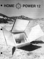 home power magazine  -  issue 012  -  1989 - 08 - 09