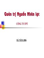 Quản trị nguồn nhân lực C«ng ty Fpt