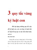 TỔNG HỢP NGUYÊN TẮC, BIỆN PHÁP, BÍ QUYẾT DẠY CON NGOAN VÀ  NHỮNG ĐIỀU  NÊN TRÁNH TRONG GIÁO DỤC CON