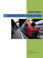 GIÁO ÁN VẬT LÝ LỚP 11 BAN CƠ BẢN