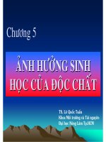 Độc chất học môi trường (Lê Quốc Tuấn) - Chương 5