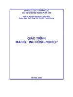 Giáo trình marketing nông nghiệp nguyễn văn ngự, 318 trang