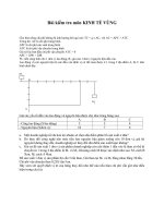 Đề kiểm tra môn kinh tế vùng