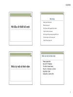 bài giảng học phần thiết kế lập trình web chương 1 - gv. trần minh hùng